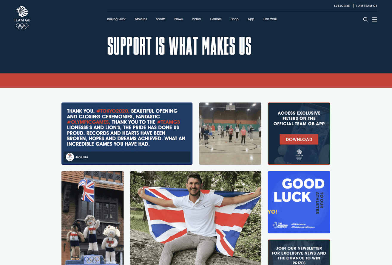 Team GB Support Is What Makes Us social gallery powered by Amondo