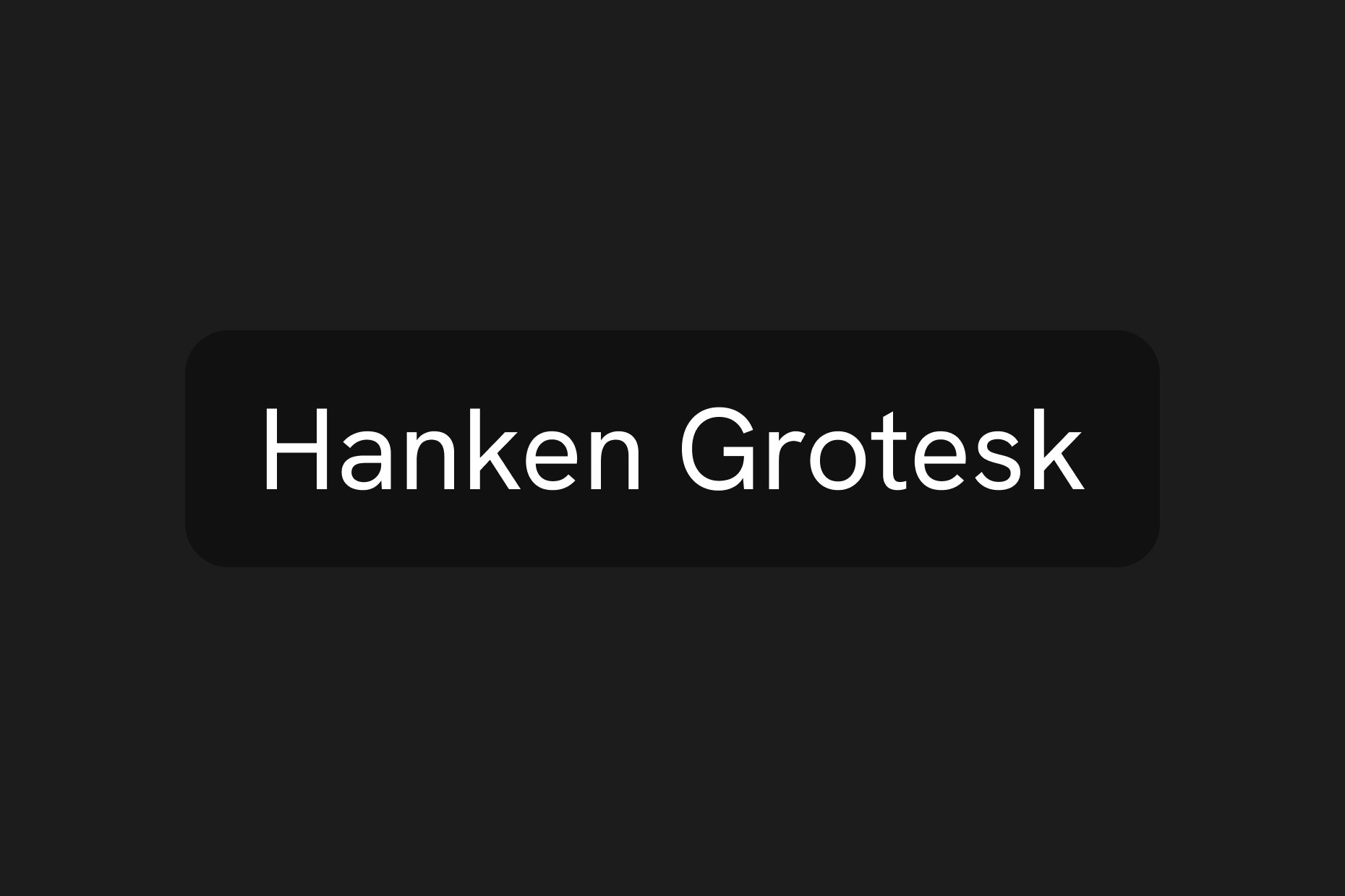 hanken grotesk framer font