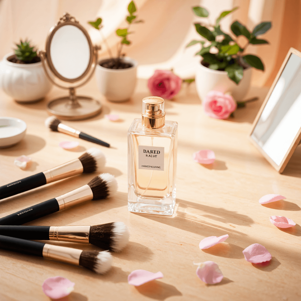 product photography of perfume bottle