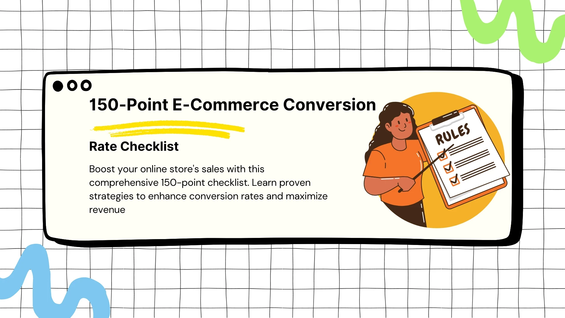 150-Point E-Commerce Conversion Rate Checklist