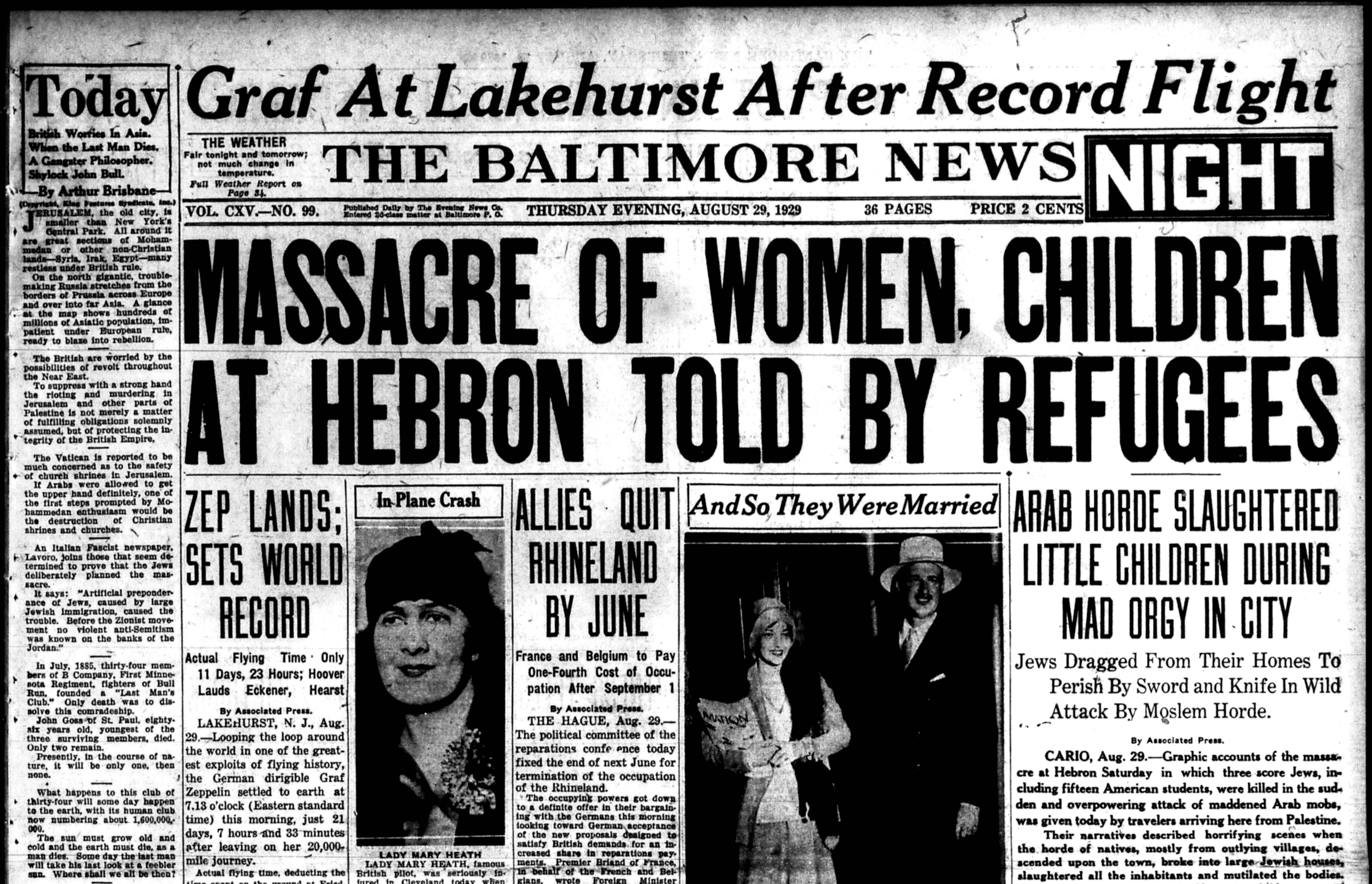 ARAB HORDE SLAUGHTERED LITTLE CHILDREN DURING MAD ORGY IN CITY