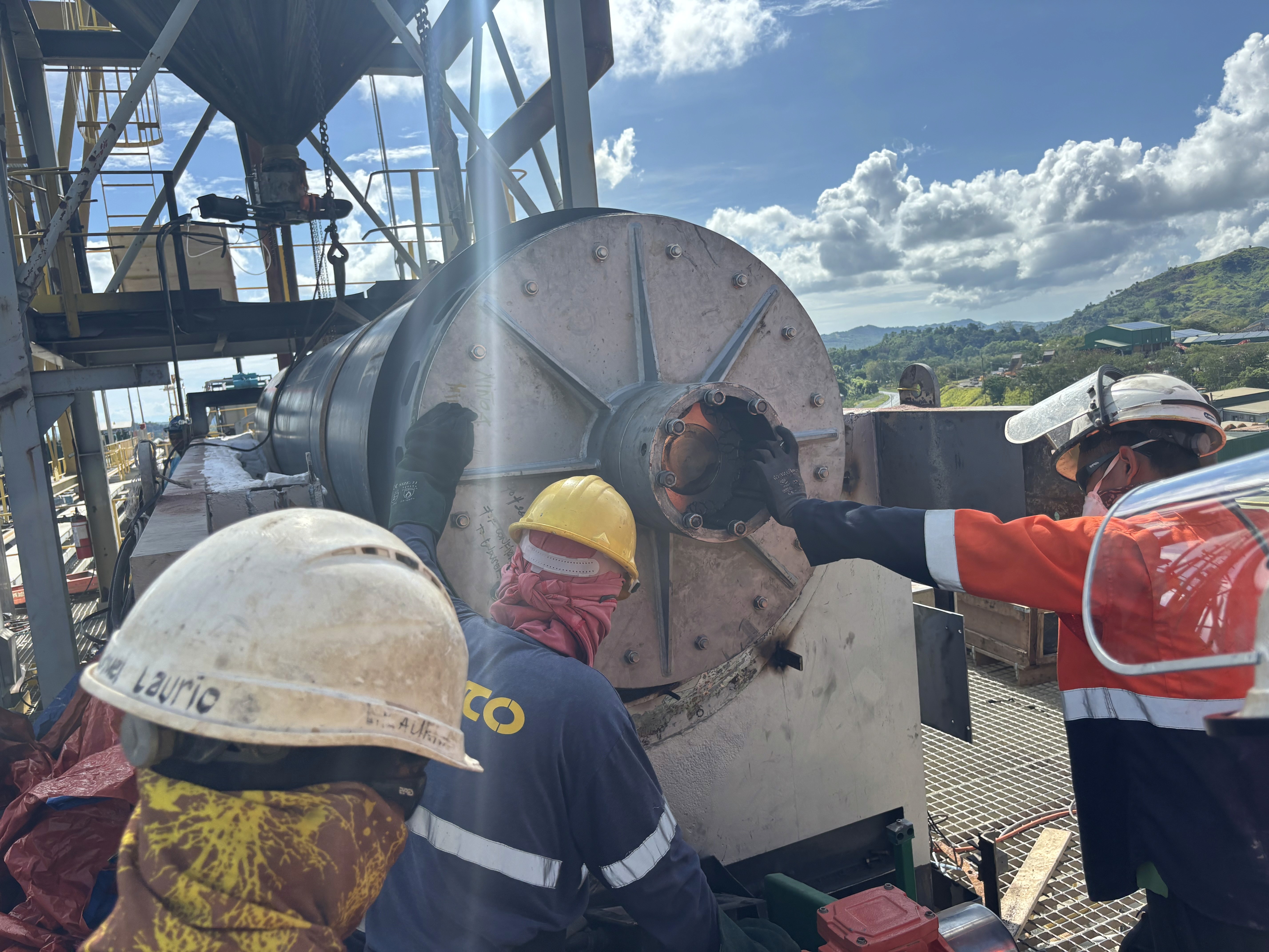 Mine site installation work