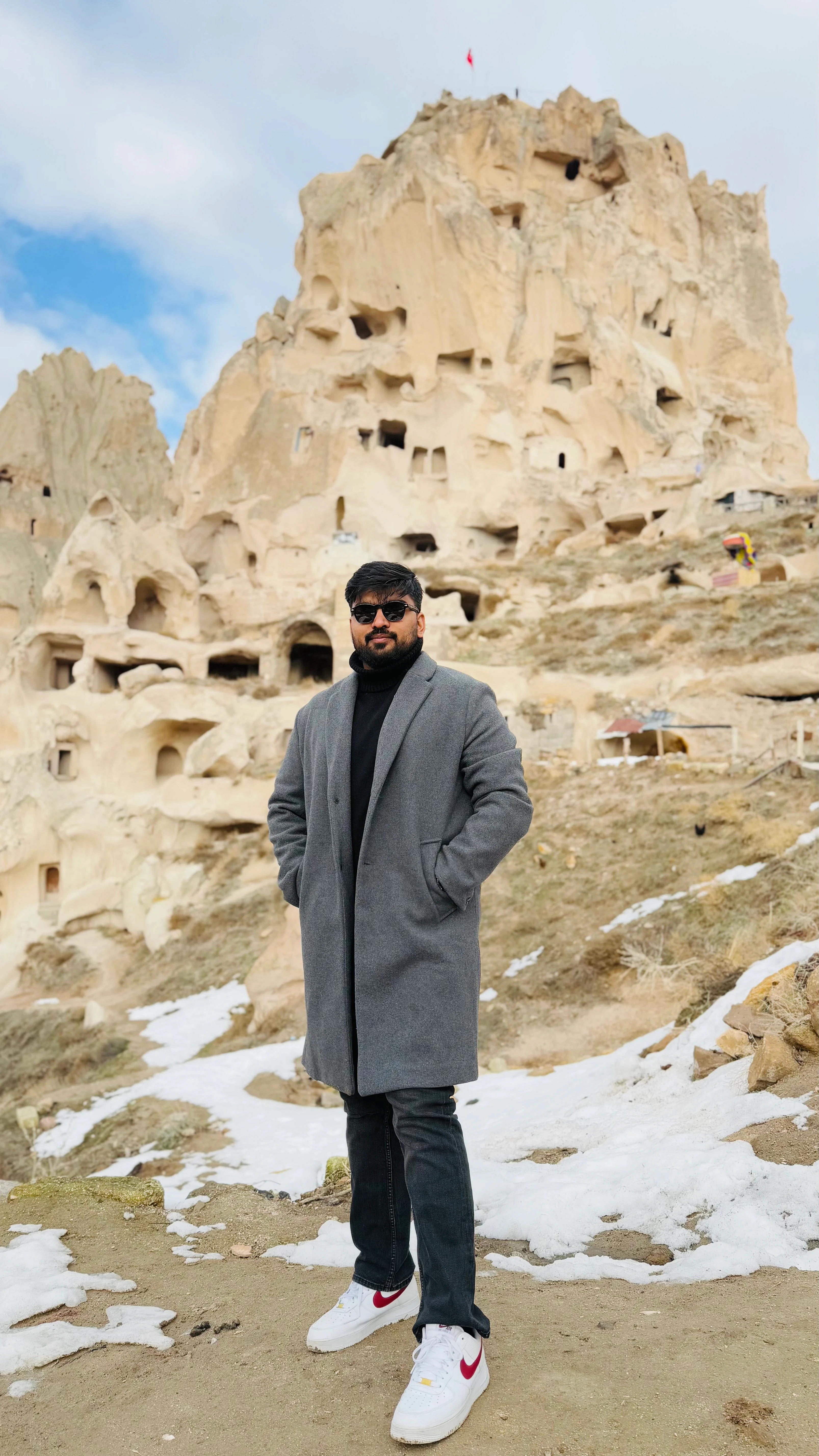 Vishant in grey coat
