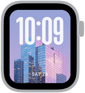chicago glass Apple Watch face preview 5 featuring modern.