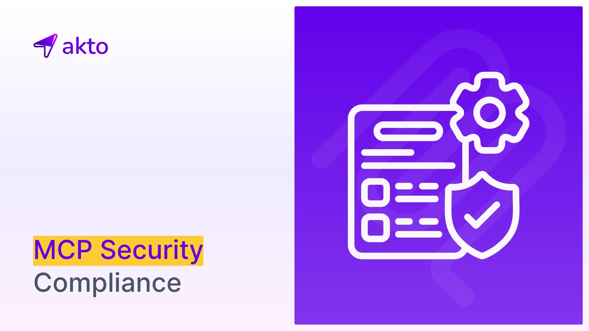 MCP Security Compliance