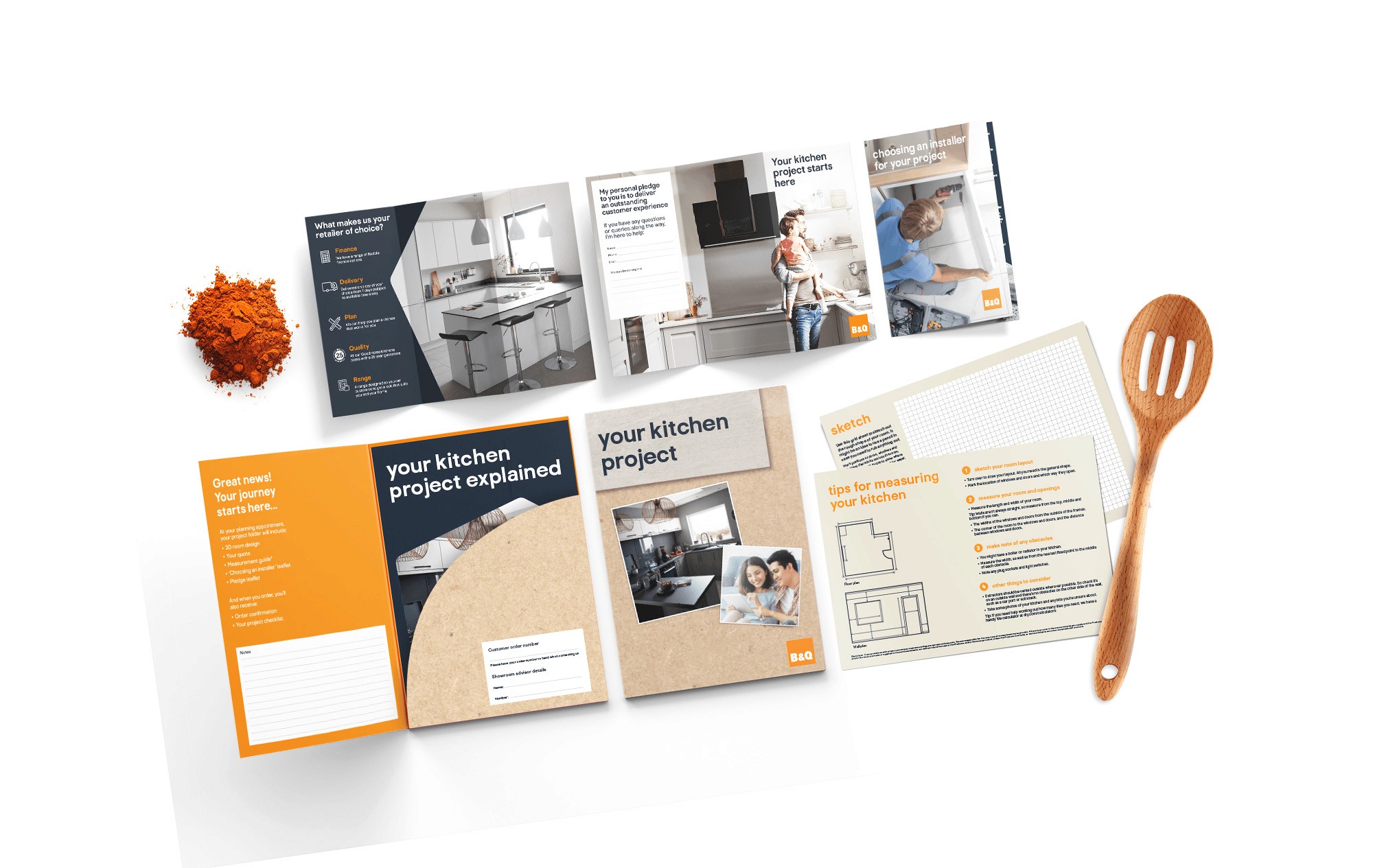 B&A sales booklets for home kitchen project