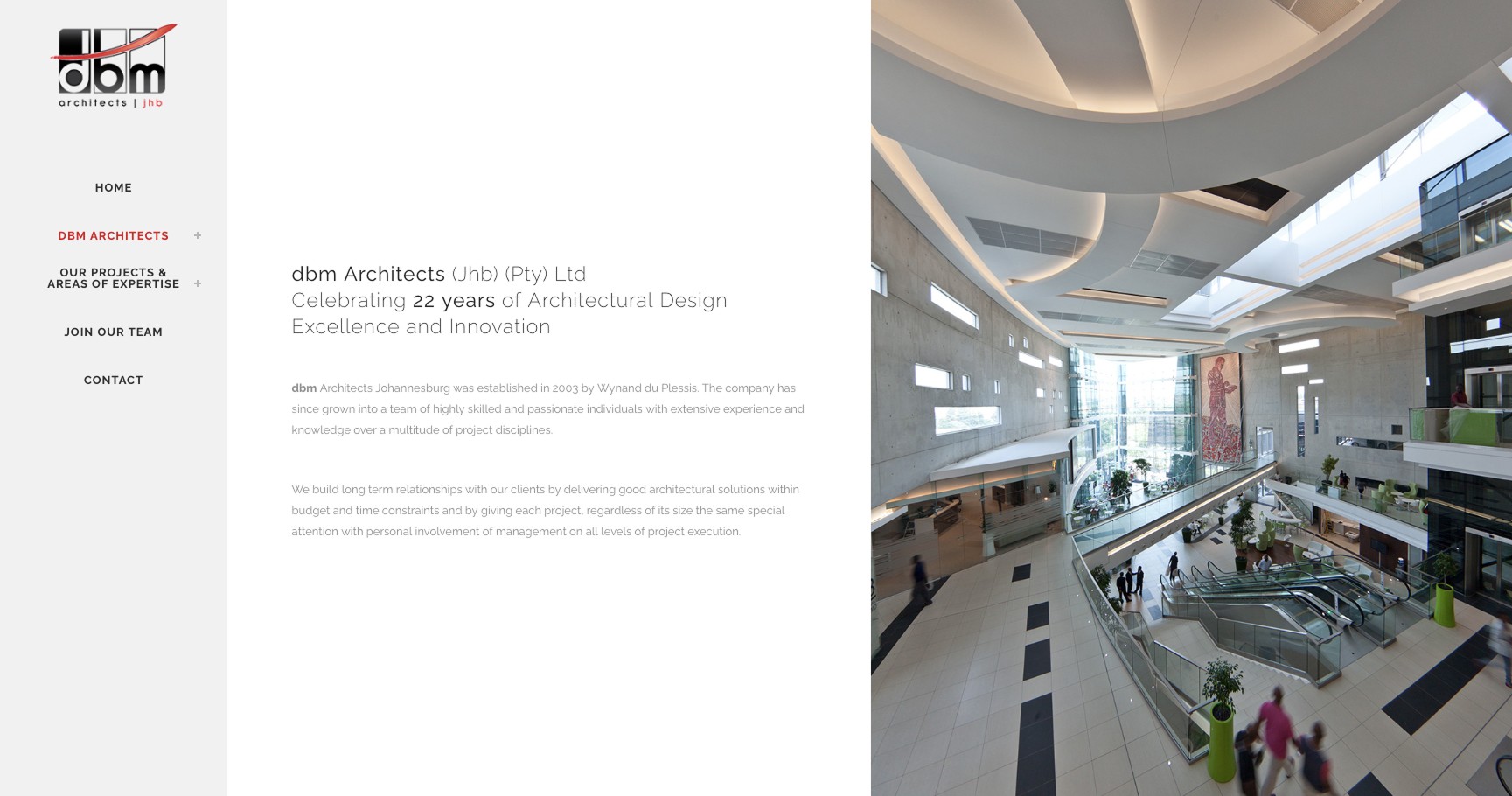 Portfolio imagery is woven into the about page design.