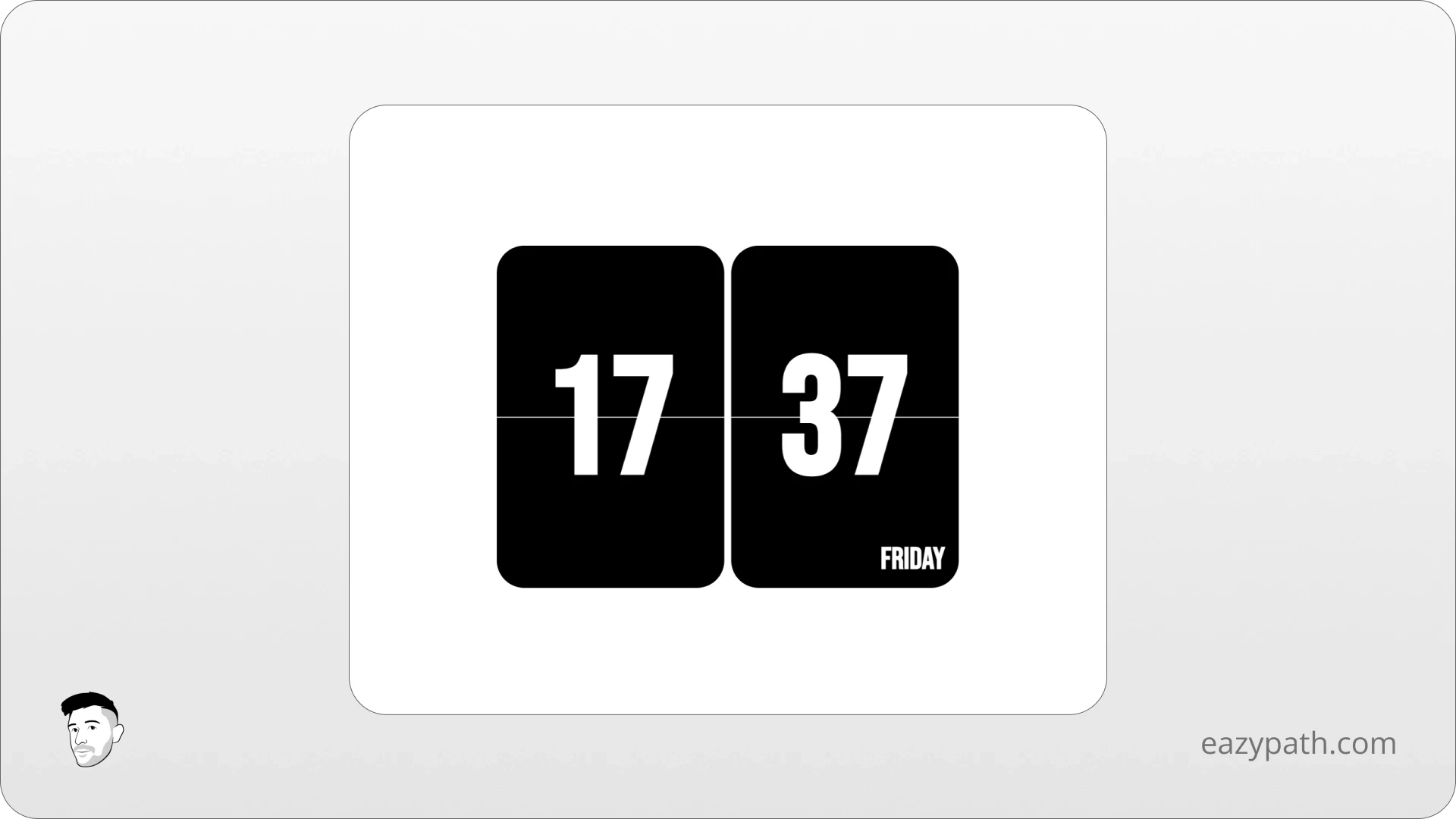 WidgetBox Notion Digital Retro Clock Widgets