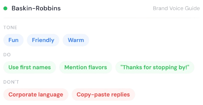 An image of Dreelio's in app customization feature