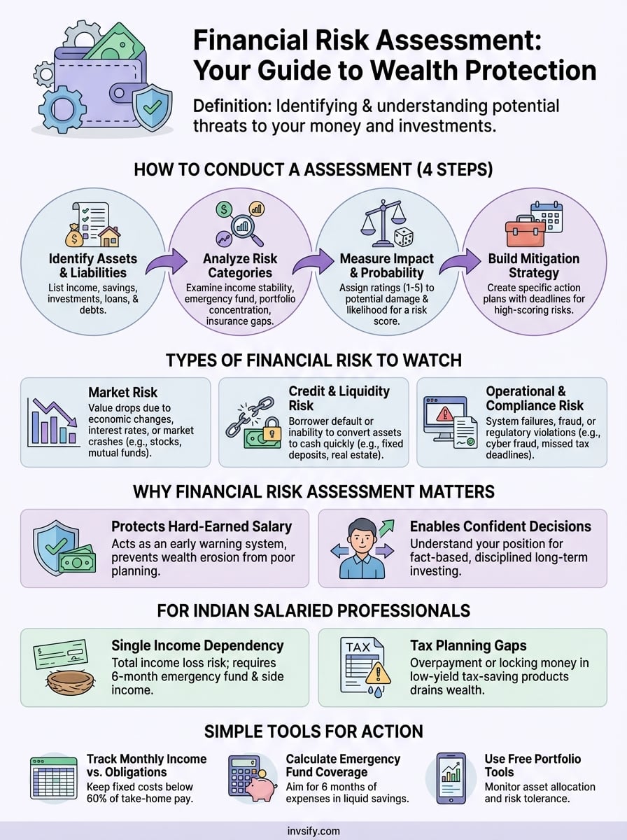 financial risk assessment meaning infographic