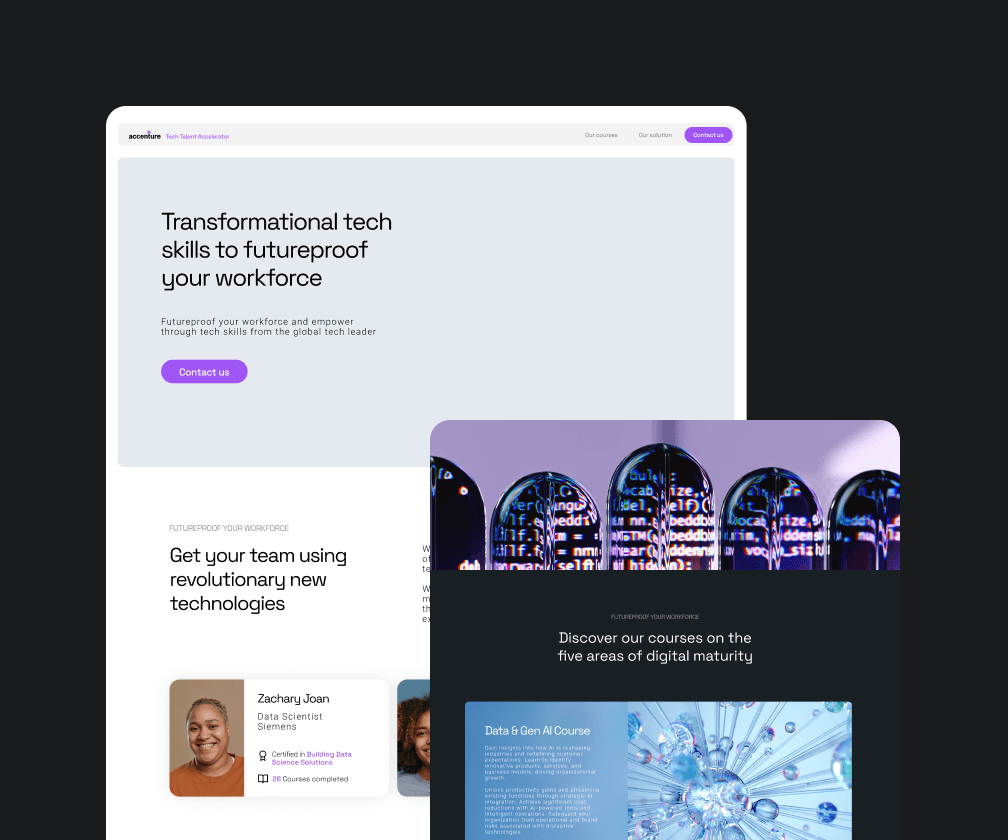 Sales Microsite readymag wireframes