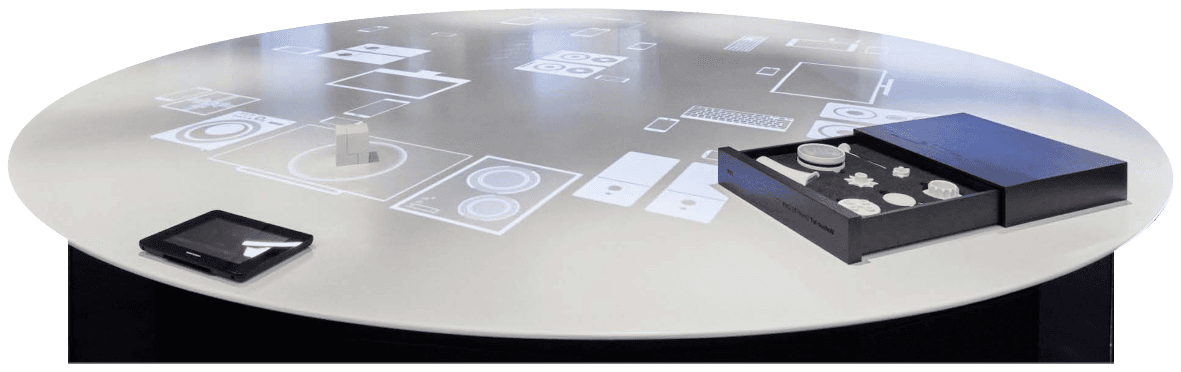 table with projection
