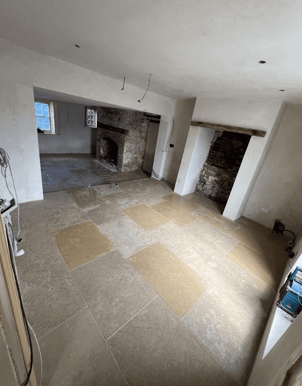 A restored room in a listed house