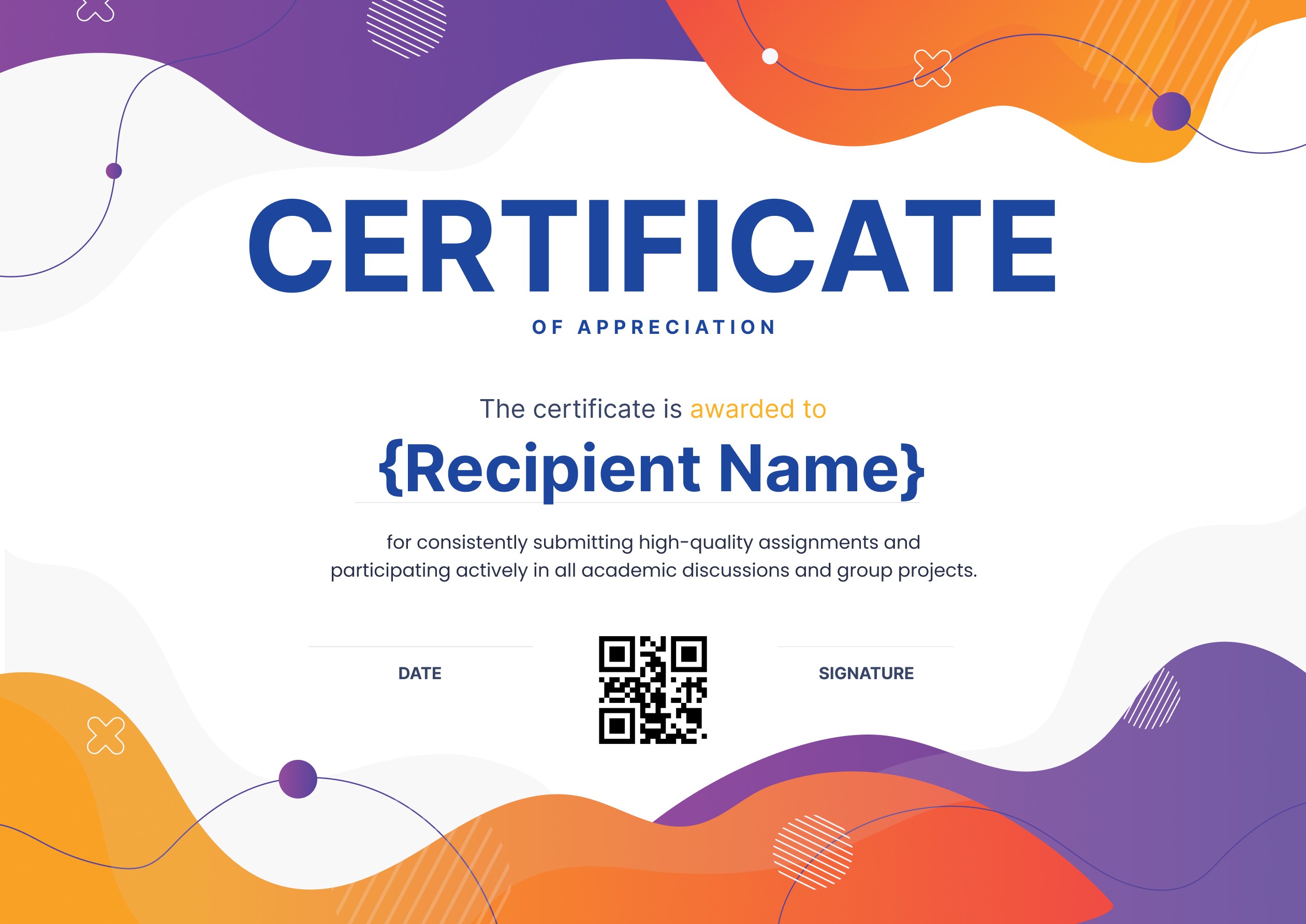 Wauld - Polished and professional academic certificate template