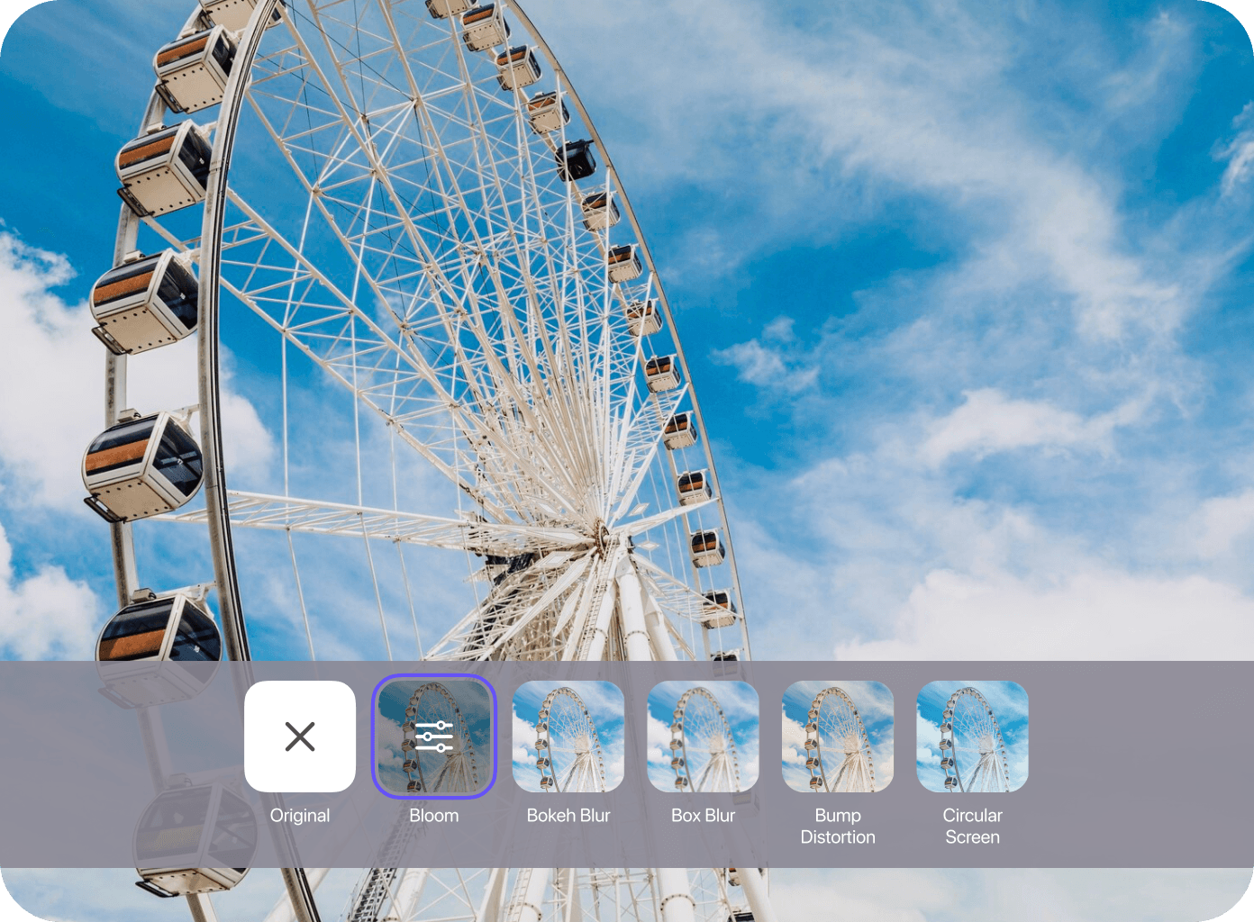 Creative photo filters 