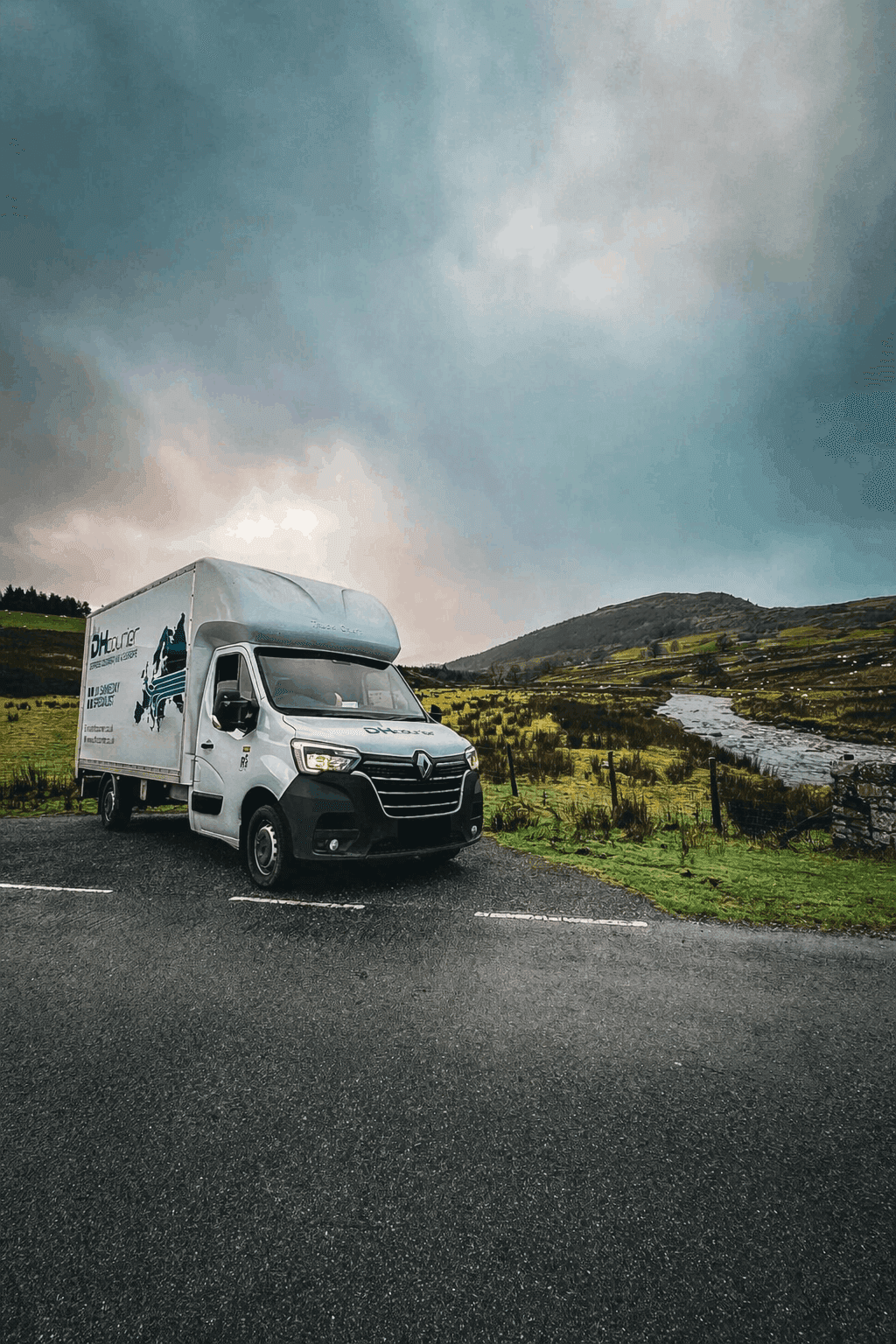 Luton Van in Countryside