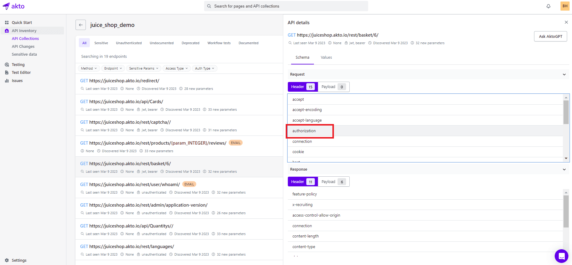Key for Extracting Token
