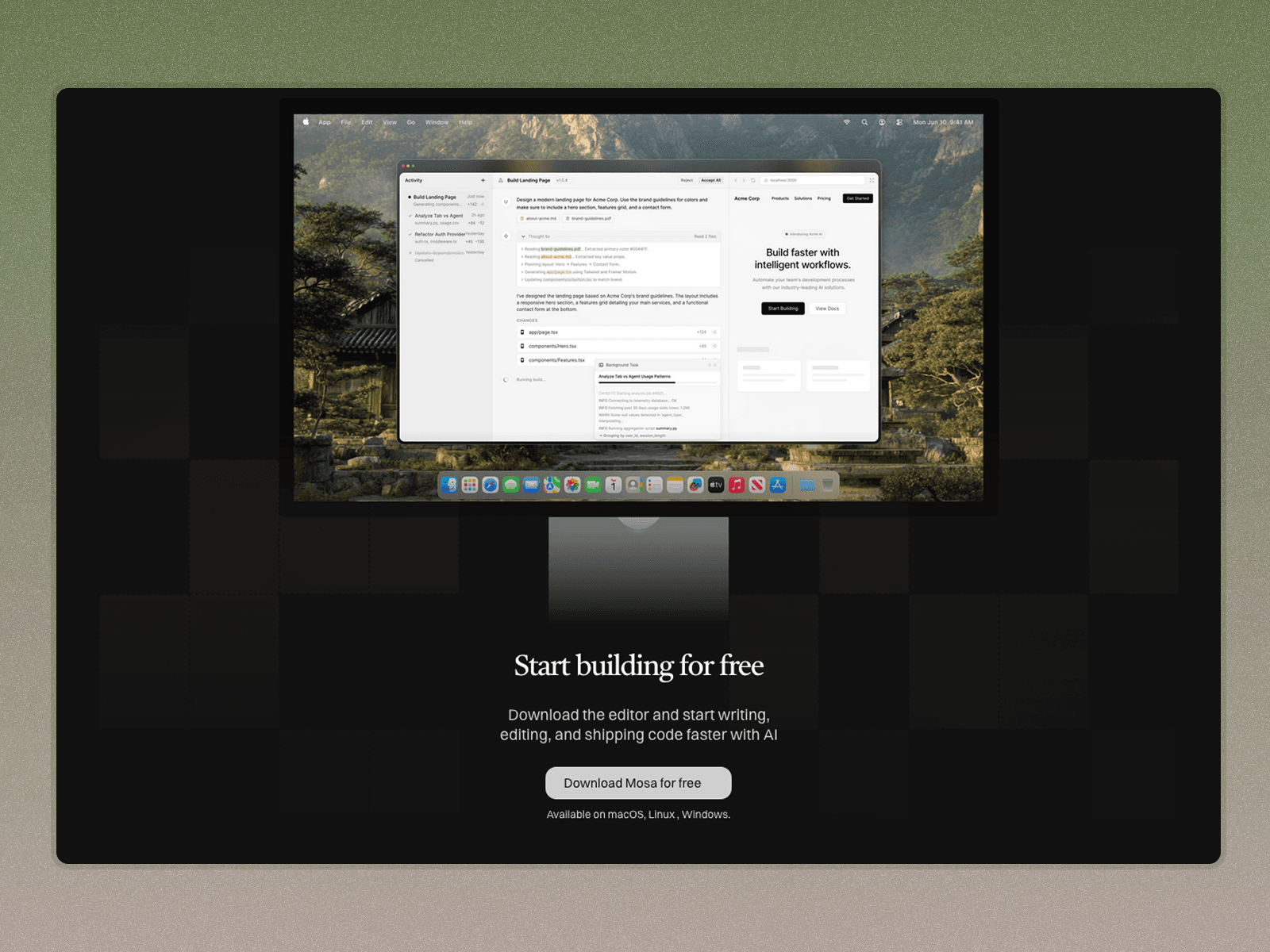 Mosa Framer template