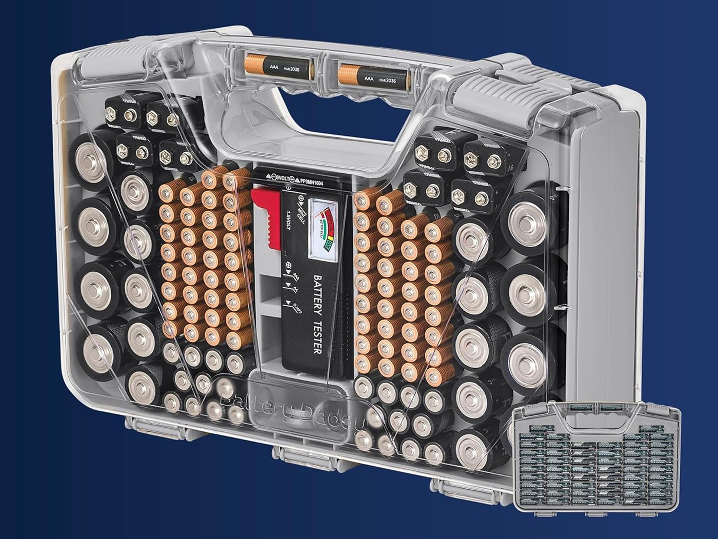 Battery Organizer with Tester