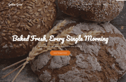 Golden Grain bakery website live on livemy.site with hero text Baked Fresh Every Single Morning