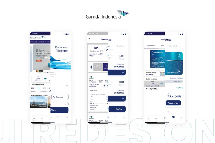 Garuda Indonesia UI Redesign Challenge