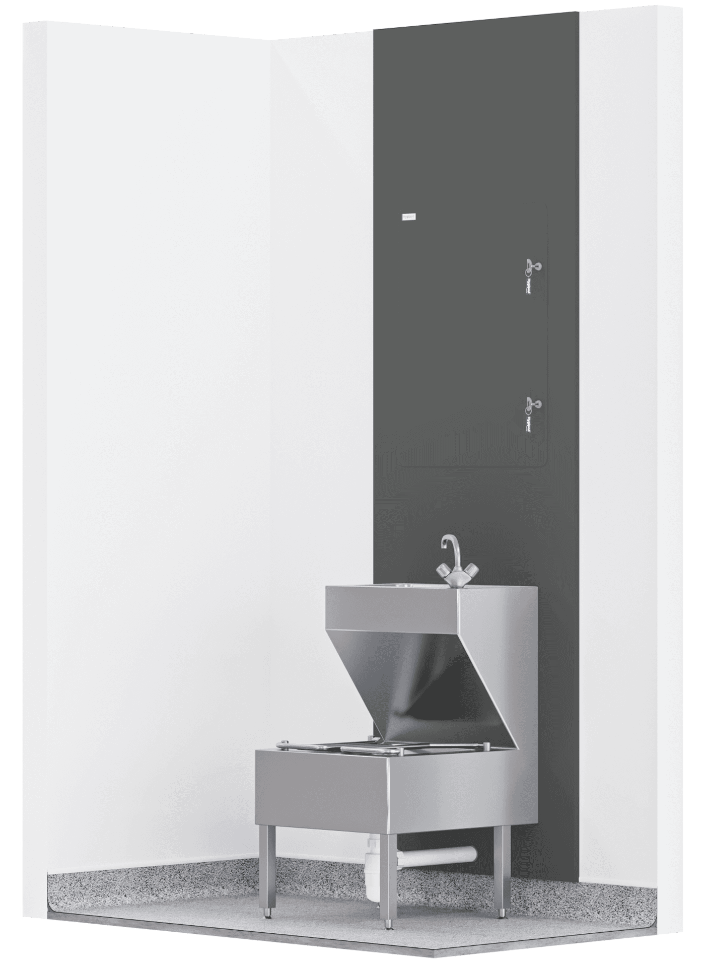 Flat type integrated plumbing system 