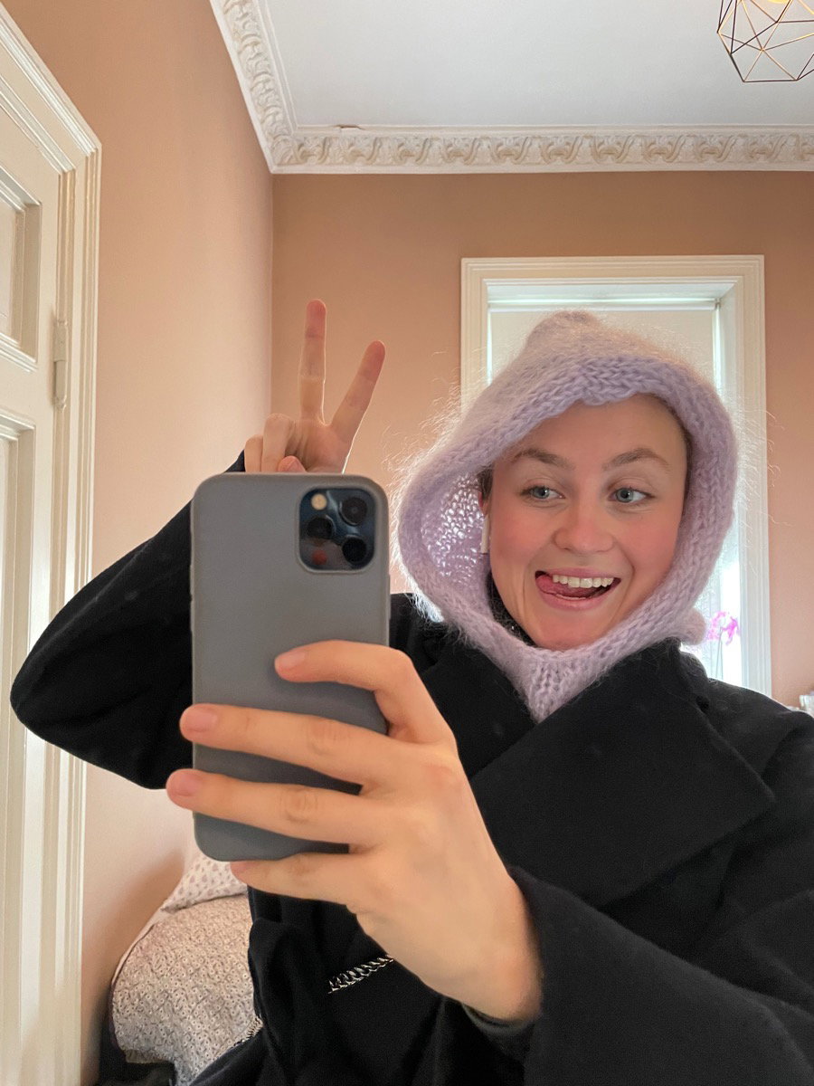 Fluffy Balaklava knitting pattern, photo 2