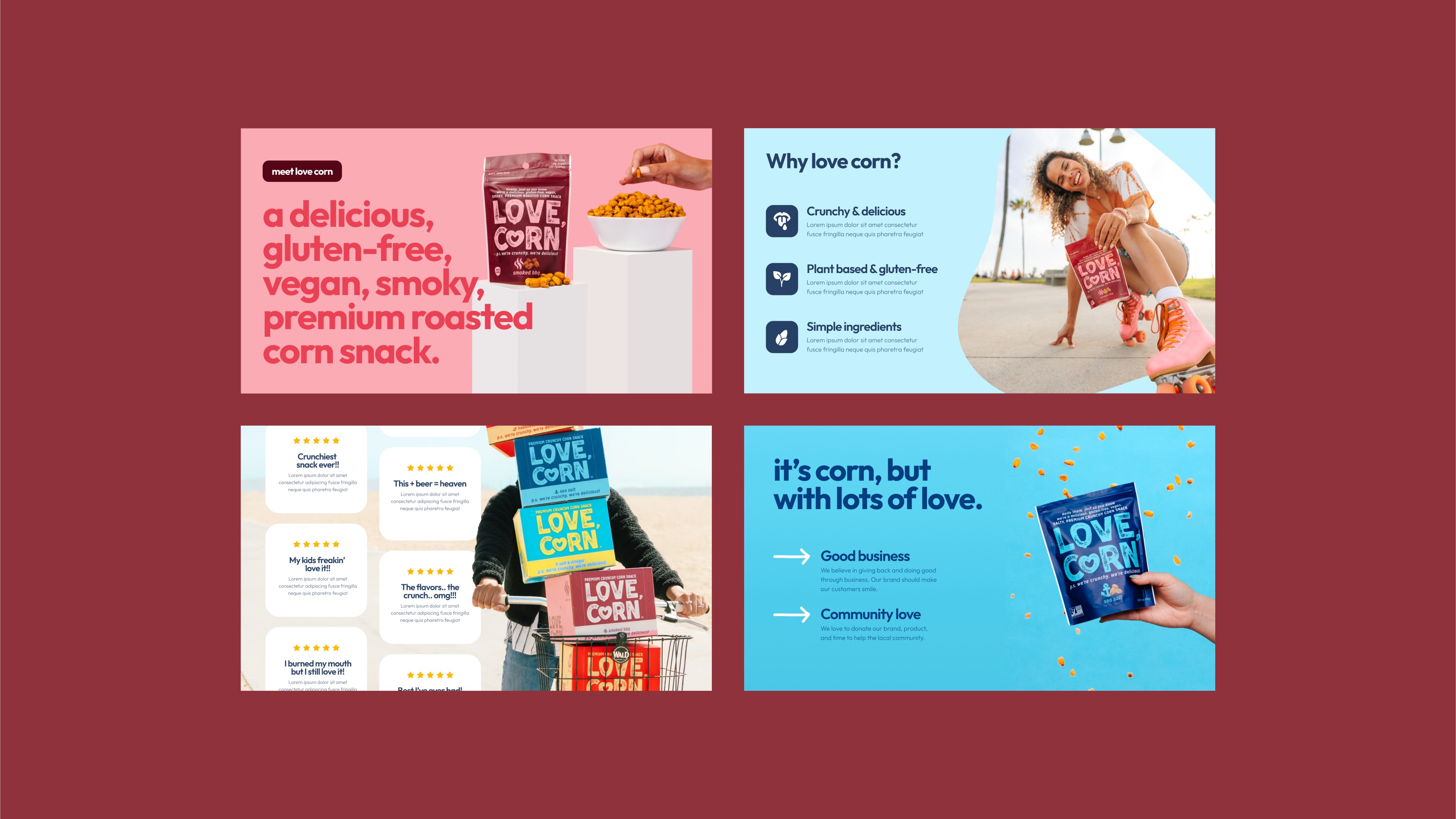  pitch deck design for love corn