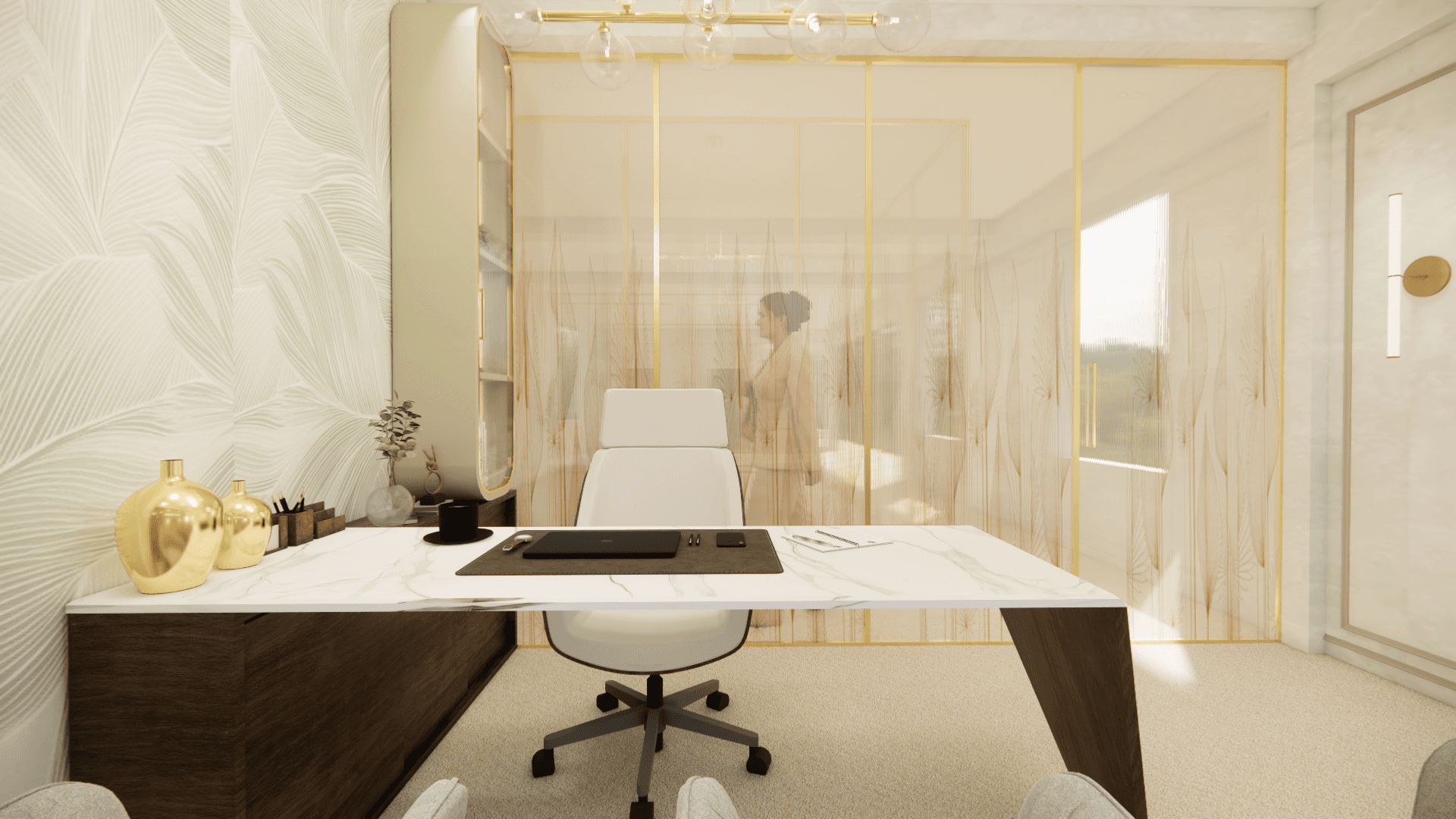 Project showcase image featuring a modern, refined interior.