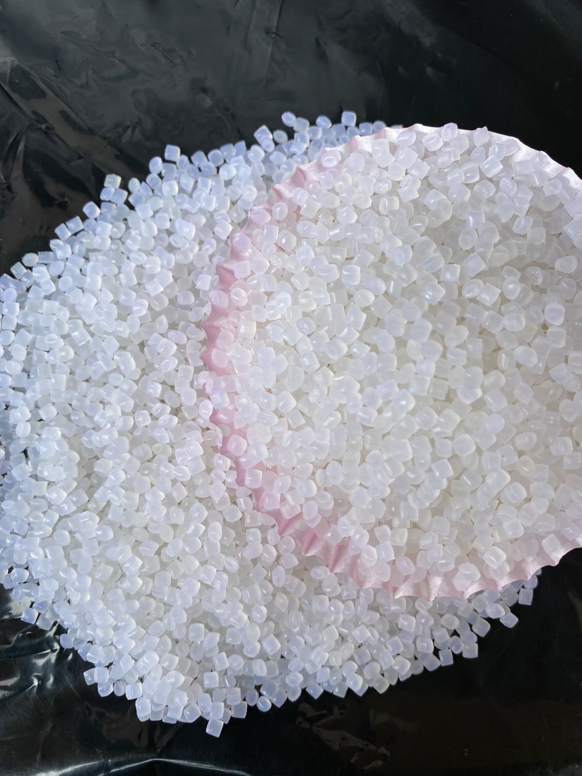 Product granules close-up