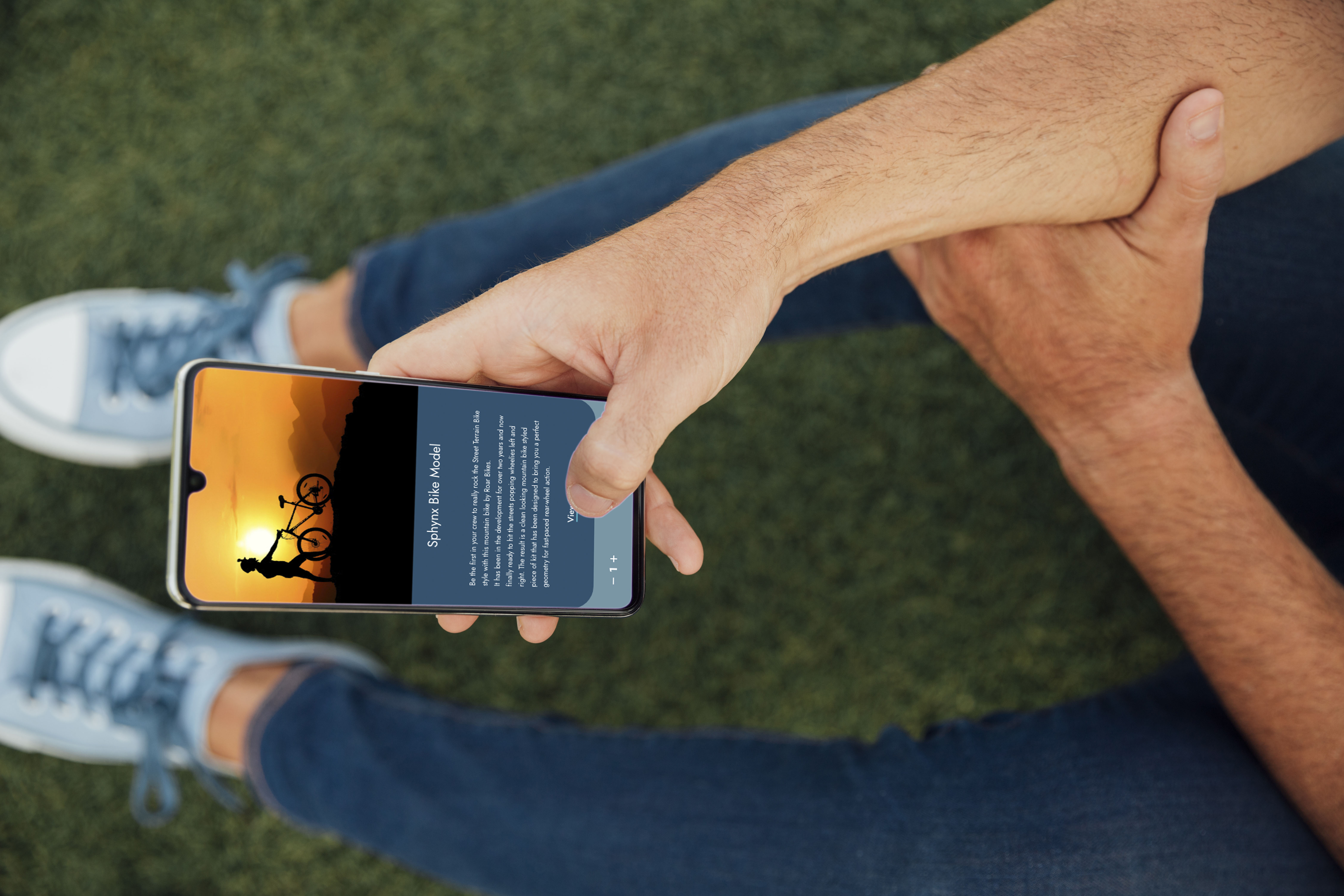 Project showcase mobile mockup