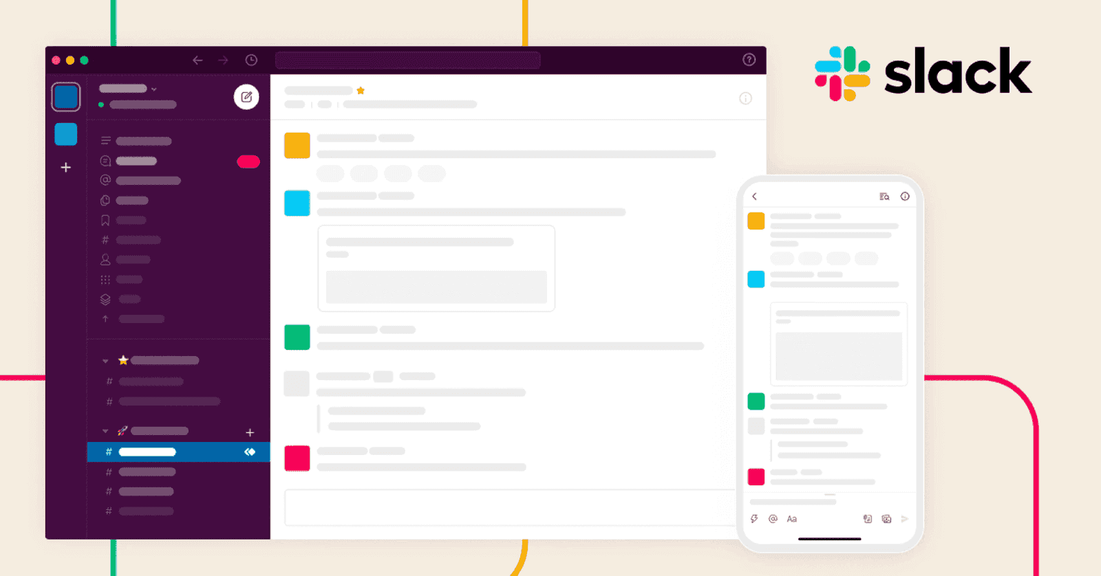 Interface of Slack