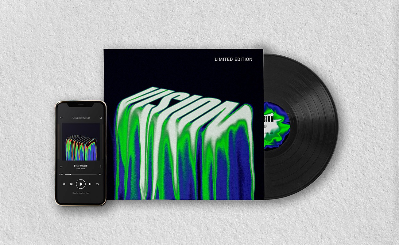Digital Art Vinyl Mockup
