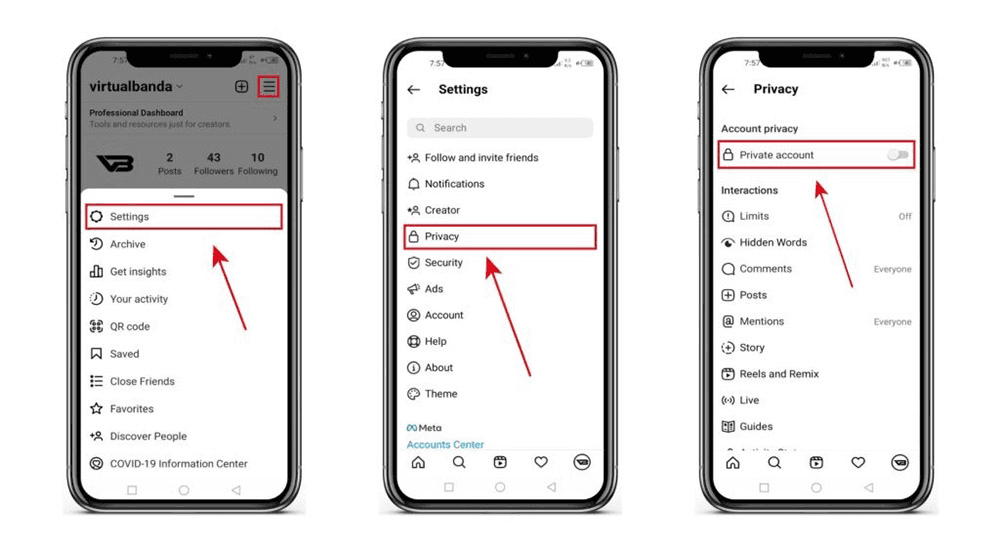 How to hide your following list on Instagram image 1