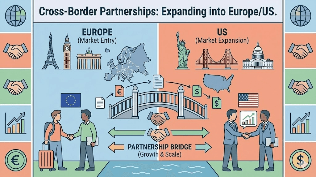 Cross-Border Partnerships: Expanding into Europe/US