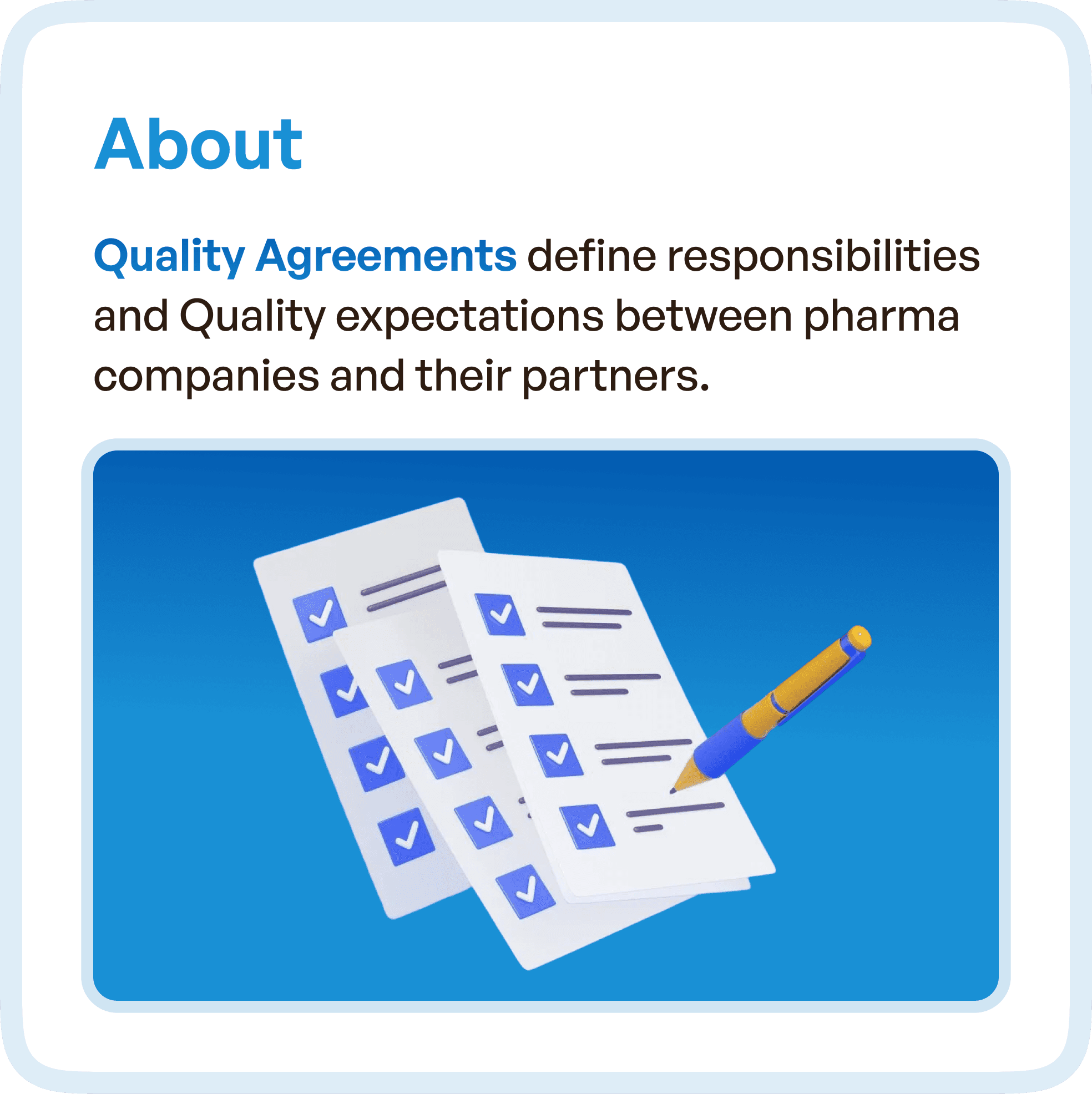 About Quality Agreement software in detail