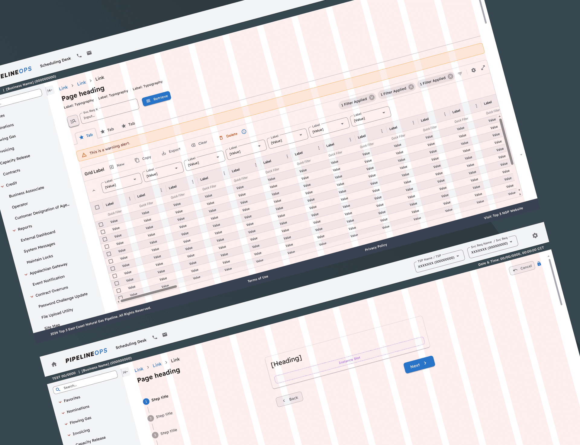 Page templates speed up production and help the team align on core structure without reinventing the basics each time.