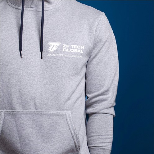 zf tech logo hoodie mockup