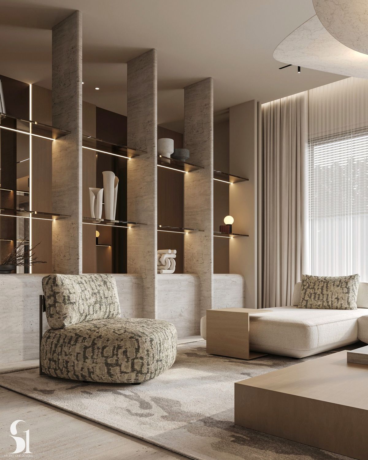 High-end spatial design and interior architecture project by COQUIE