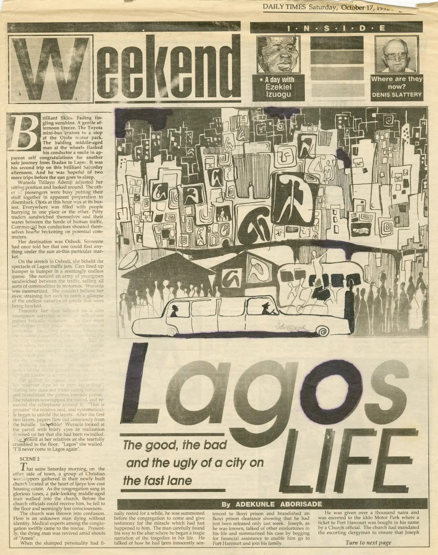 Victor Ekpuk Illustrations Daily Times newspapaer