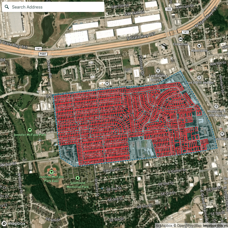 Map of properties