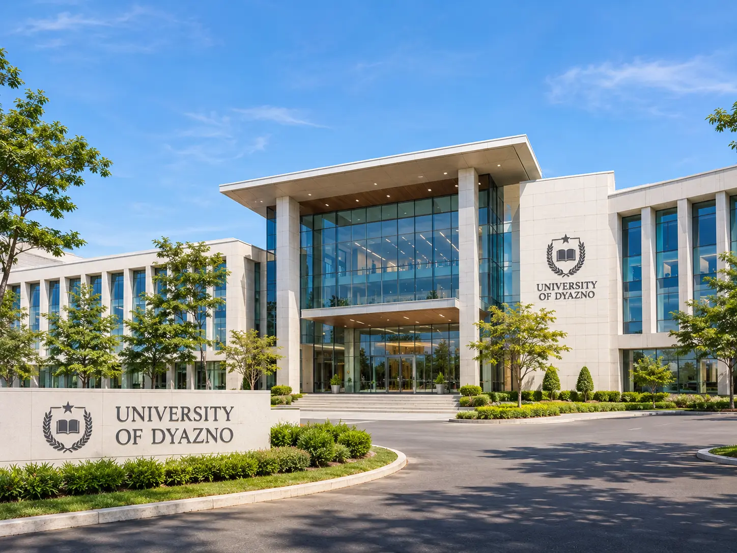 Exterior of Corporate Office Park, a three-building office campus in Bandung