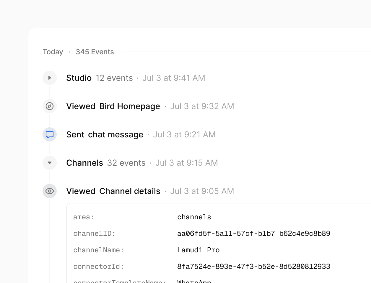 Comprehensive audit trail interface with timestamps, actions, and compliance documentation