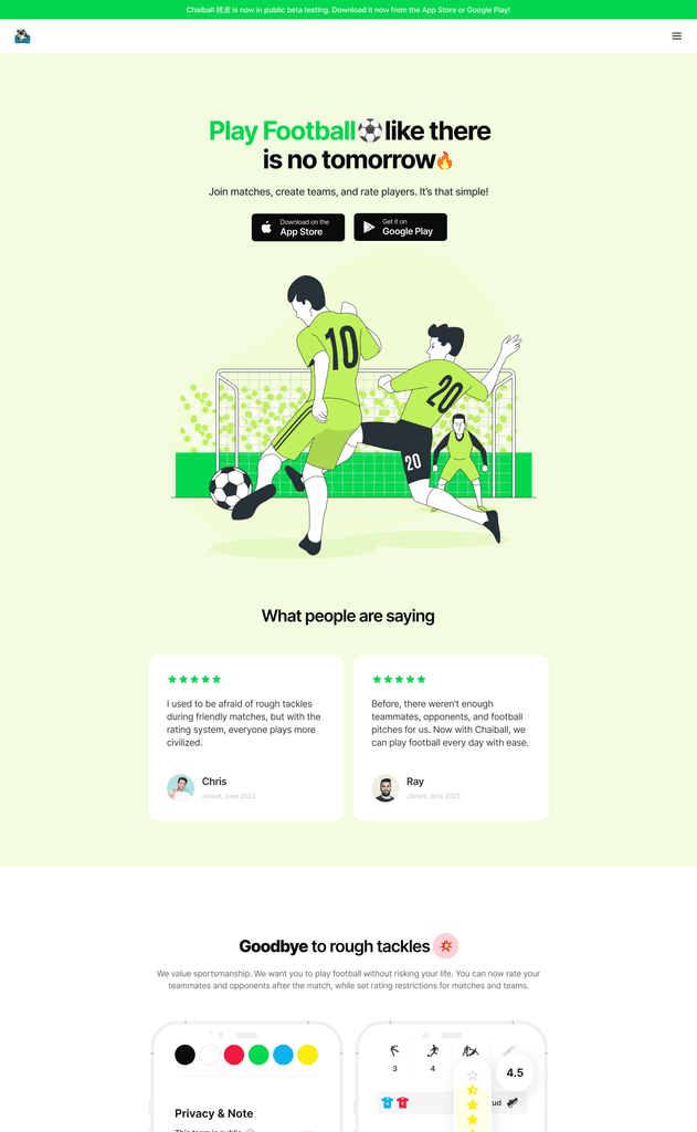 A screenshot from a Framer template called Bolder