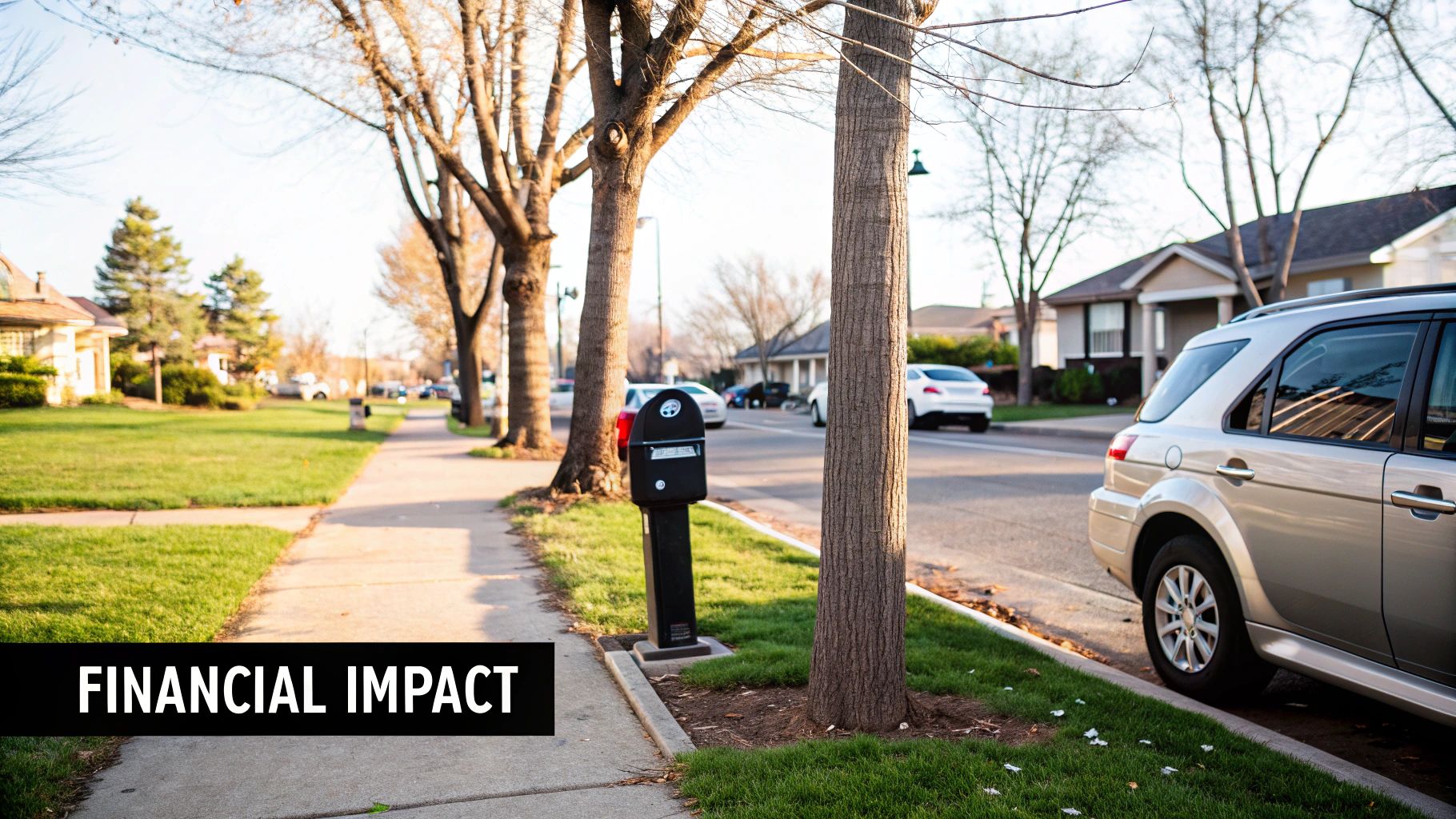 A person holding a parking ticket with a frustrated expression