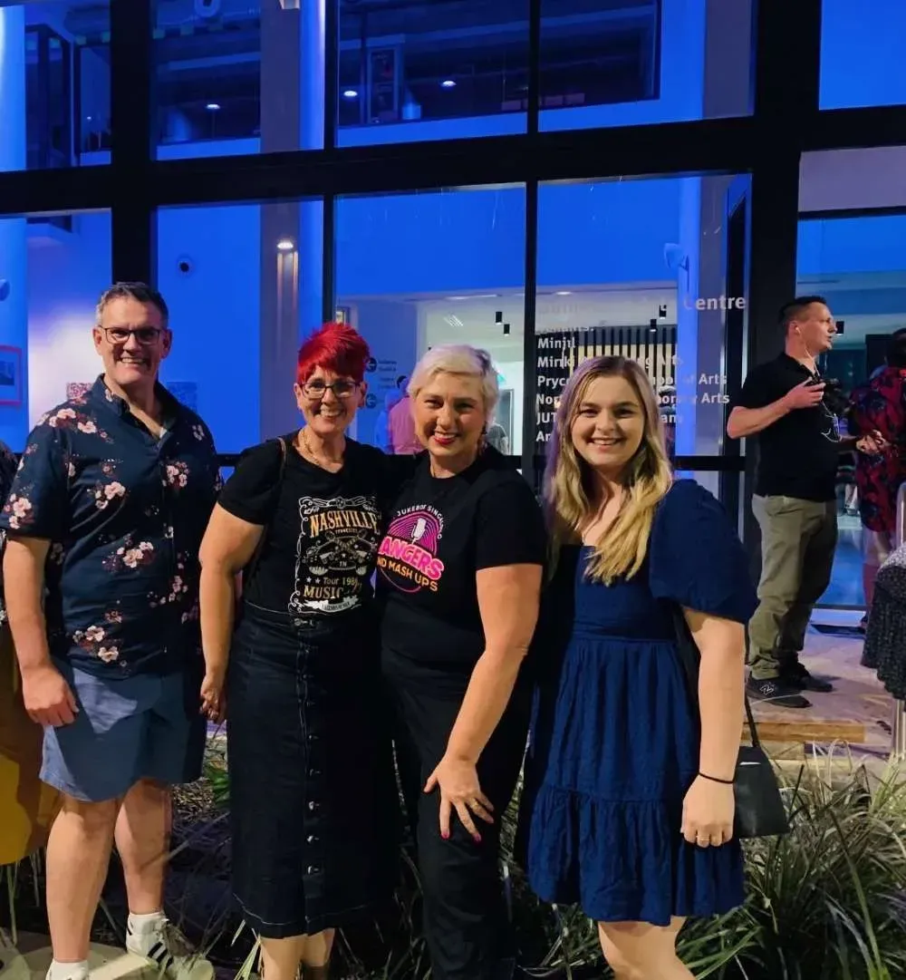 Pete, Deanne, Bec and Shayla at award
