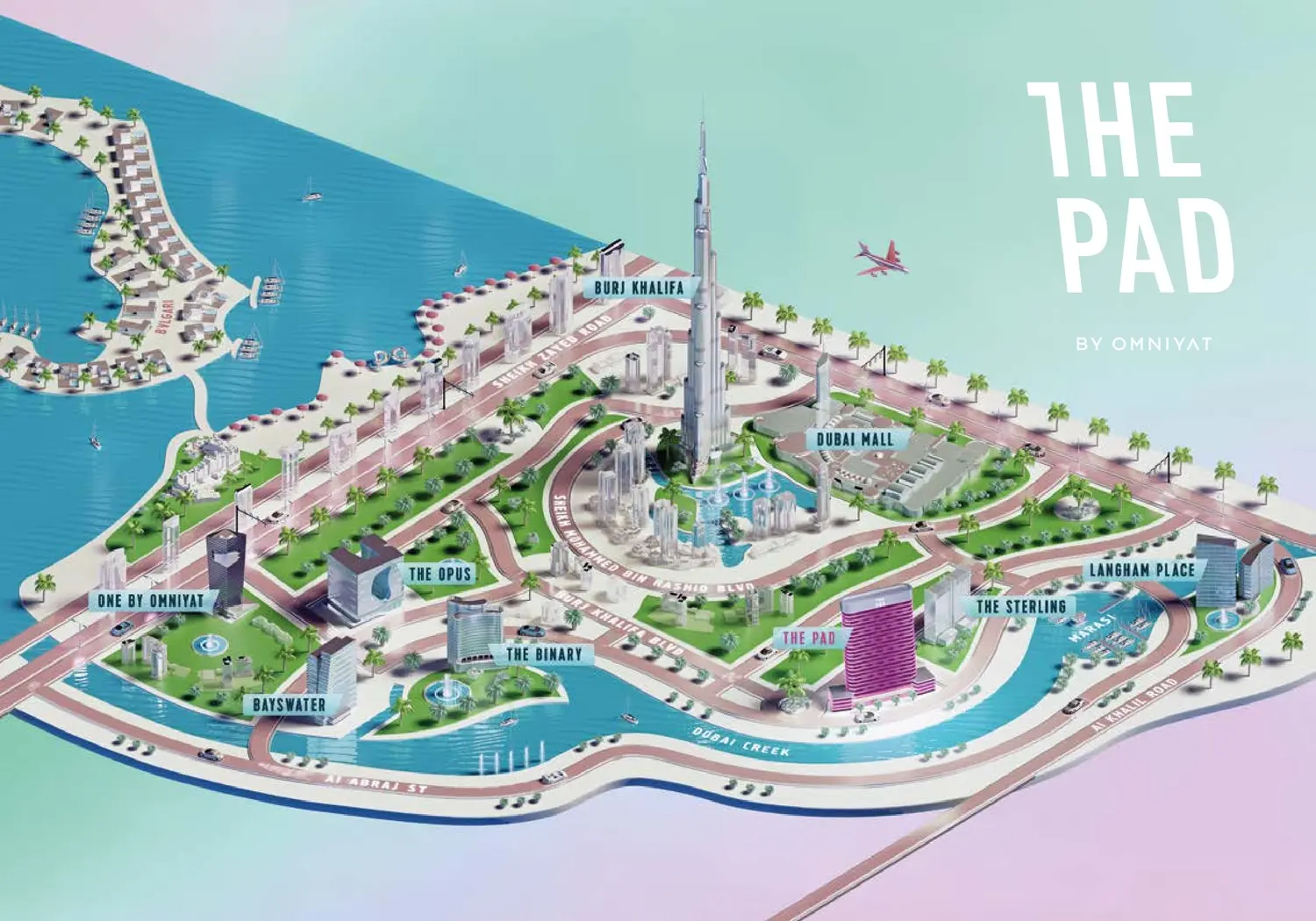 the pad by omniyat location map