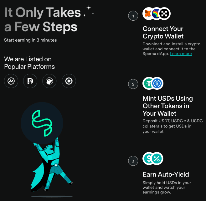 Steps to earn with USDs