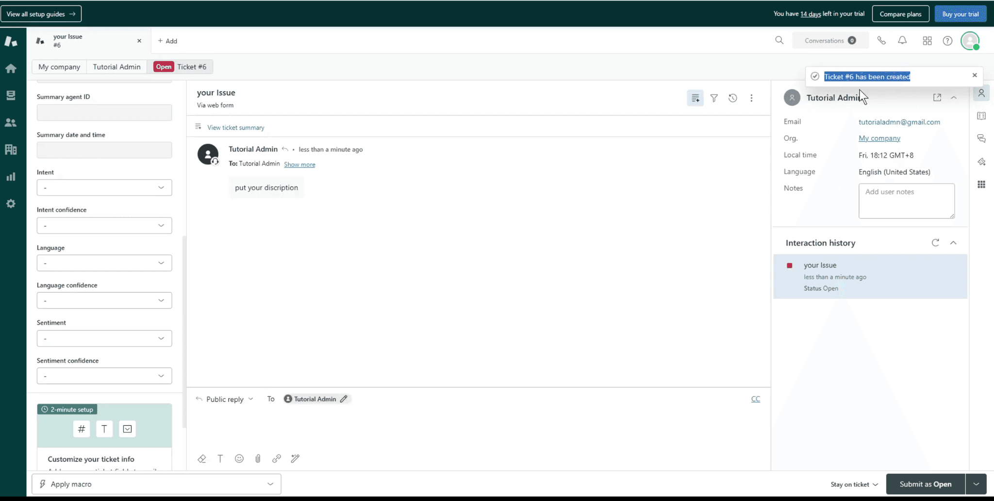 Zendesk AI help desk