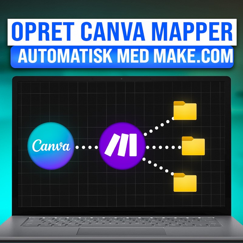 Opret Canva-mappe automatisk via Make.com (Dansk guide)